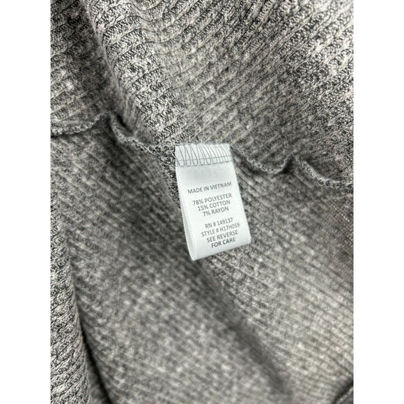 NWT Altard State Women's Gray Ribbed Knit Long Sleeve Fit & Flare Dress Sz Large - Picture 10 of 12